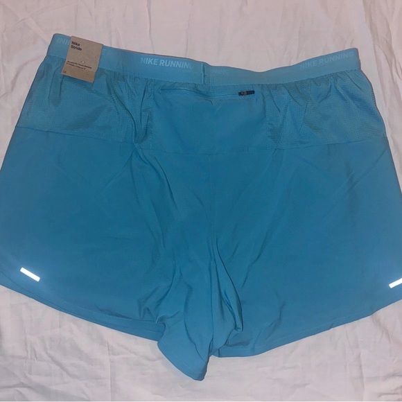 Nike Stride 5” Mens Medium Blue Lined Athletic 2 in 1 Running Shorts 2XL - Picture 2 of 7